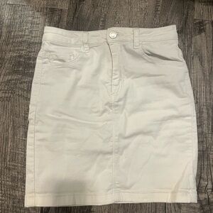 Missguided white mini Skirt